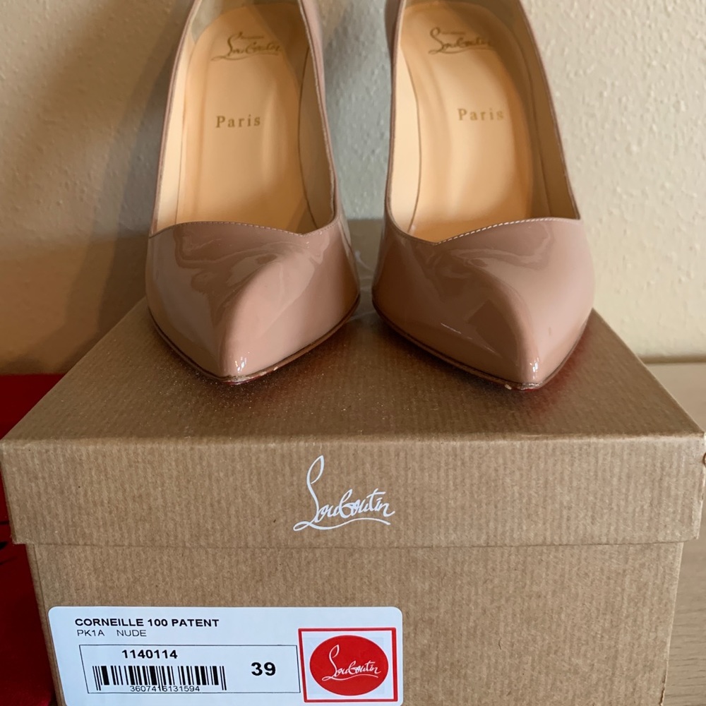 Christian Louboutin Corneille 100mm nude patent